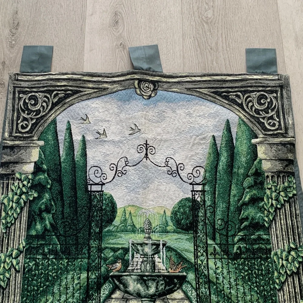 EUROPEAN GARDEN WALLHANGING TAPESTRY‎ BY VICKY HOWARD